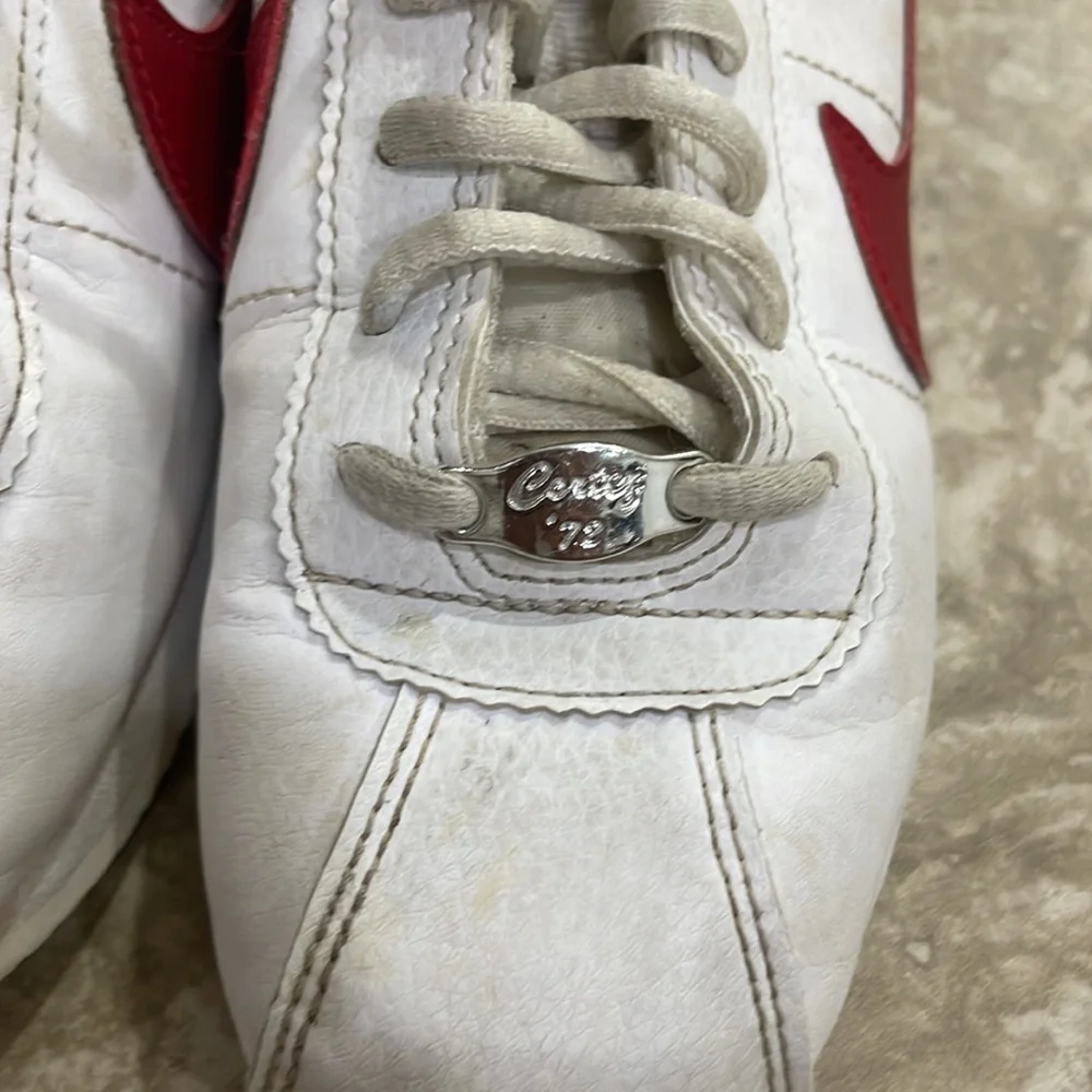 NIKE CORTEZ BASIC‎ SL FORREST GUMP (GS) WHITE / VARSITY RED 904764 103 Sz 4.5Y
